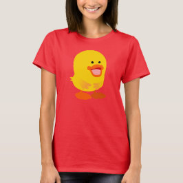 Cute Onocent Tecknad Duckling Women T-Shirt