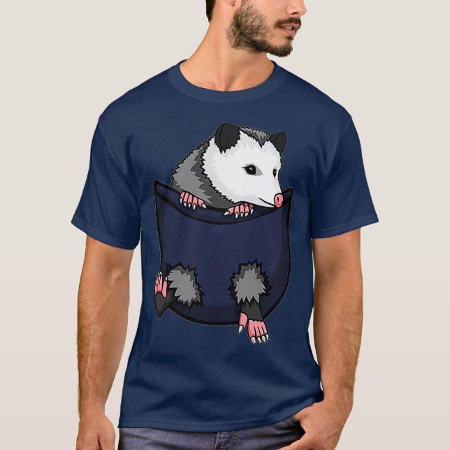Cute Opossum Pocket älskare Cute Possum Gift T Shirt (Framsida)