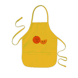 Cute Orange Barnförkläde