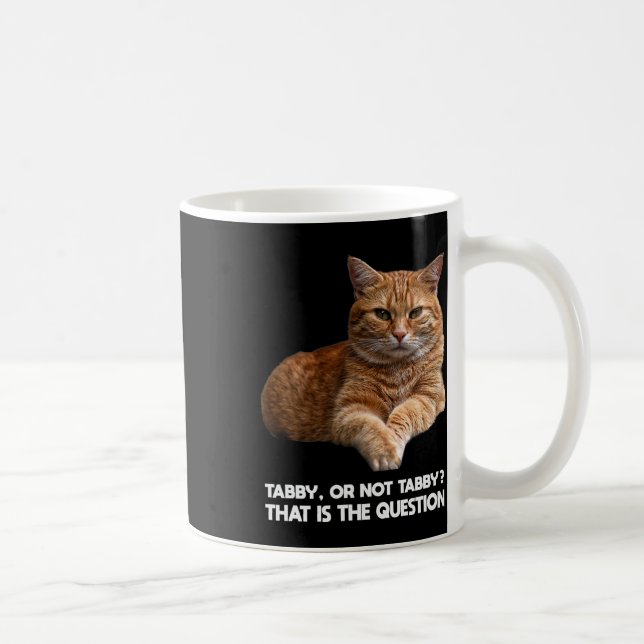 Cute Orange Cat Kaffemugg (Höger)