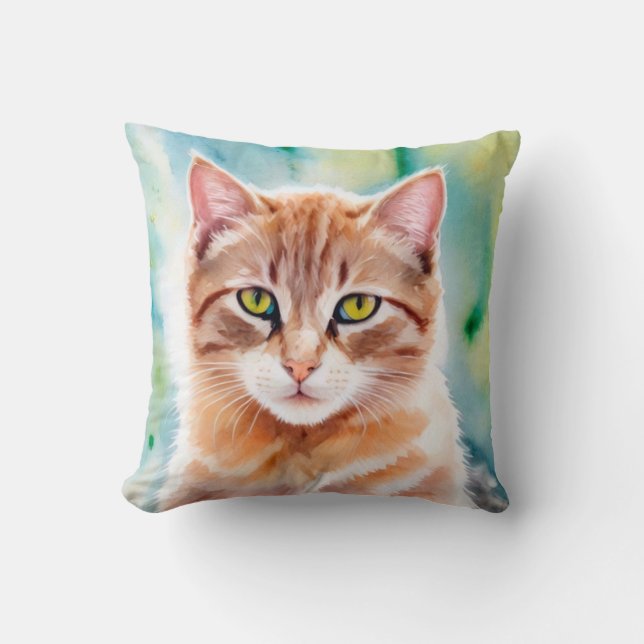 Cute orange cat kudde (Framsida)