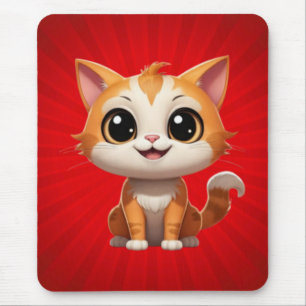 Cute Orange Cat Tecknad Stil-tecken-89738 Musmatta