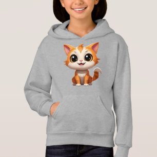 Cute Orange Cat Tecknad Stil-tecken-89738 T Shirt