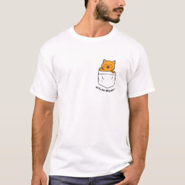 Cute Orange Cat Waking Hej T Shirt
