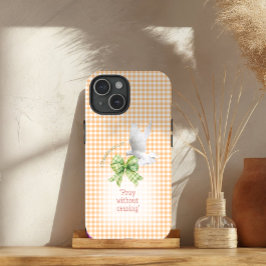 Cute Orange Check Grönt Coquette Dove Bible