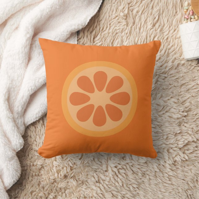 Cute Orange Citrus Fruit Kudde (Filt)