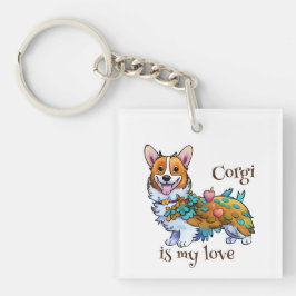 Cute Orange corgi för positivt humör