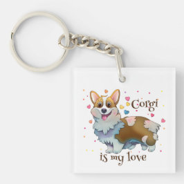 Cute Orange corgi för positivt humör