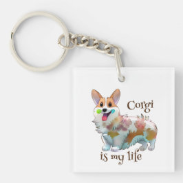 Cute Orange corgi för positivt humör