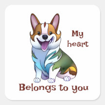 Cute Orange corgi för positivt humör