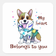 Cute Orange corgi för positivt humör
