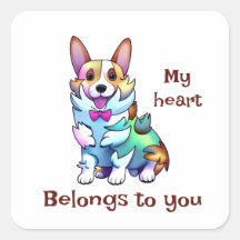 Cute Orange corgi för positivt humör