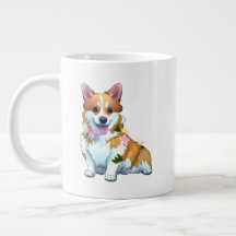 Cute Orange corgi för positivt humör