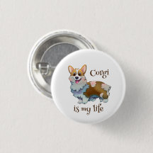 Cute Orange corgi för positivt humör
