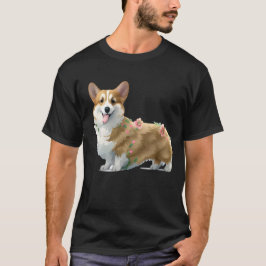 Cute Orange corgi för positivt humör T Shirt