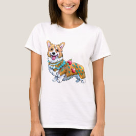 Cute Orange corgi för positivt humör T Shirt