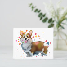 Cute Orange corgi för positivt humör