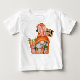 CUTE ORANGE EASTER GNOME WITH CARROTS T SHIRT