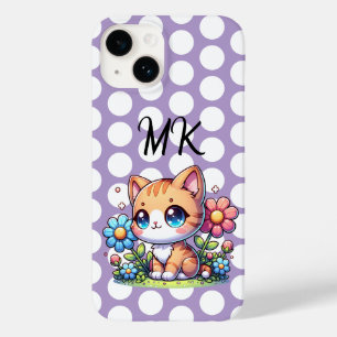 Cute Orange Kattunge i Personligen Flowers