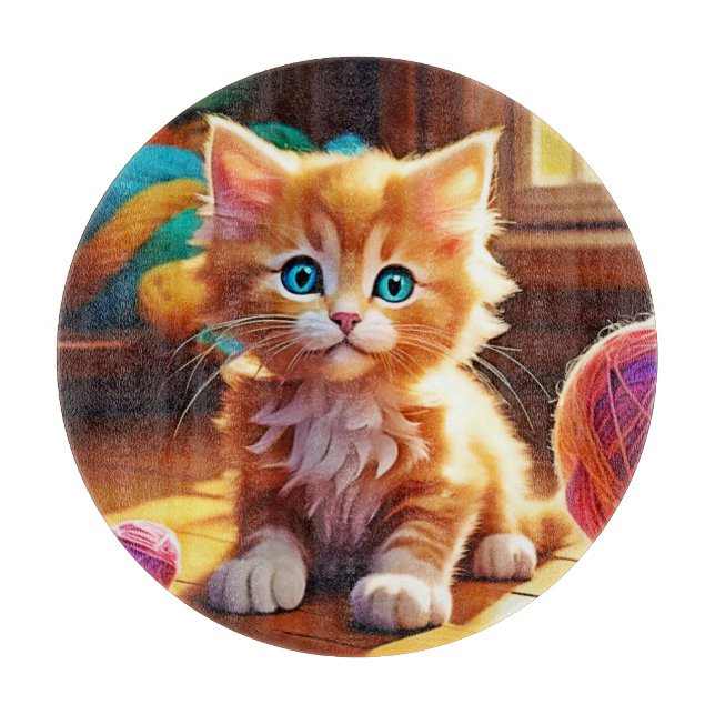 Cute Orange Kitten Art (Framsidan)