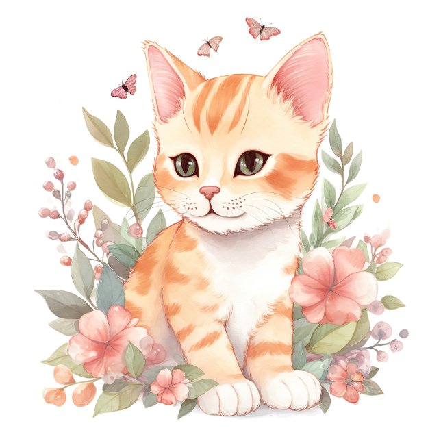 Cute Orange Kitten World's Best Cat Mamma Mugg (Skapare uppladdad)