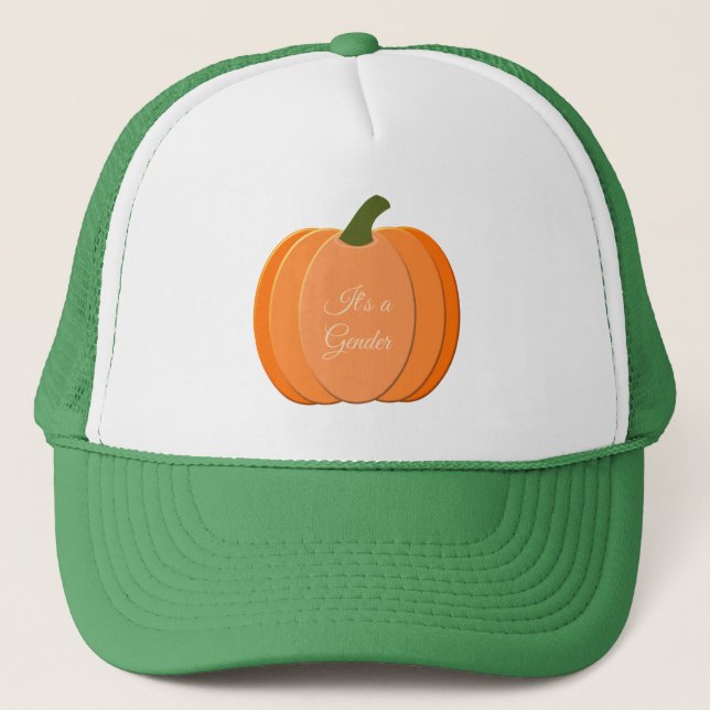 Cute Orange Kön Neutral Pumpkin-Anpassningsbar Keps (Framsida)