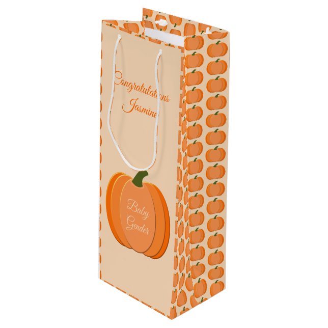 Cute Orange Kön Neutral Pumpkin Anpassningsbar New (Framsidan Vinklad)