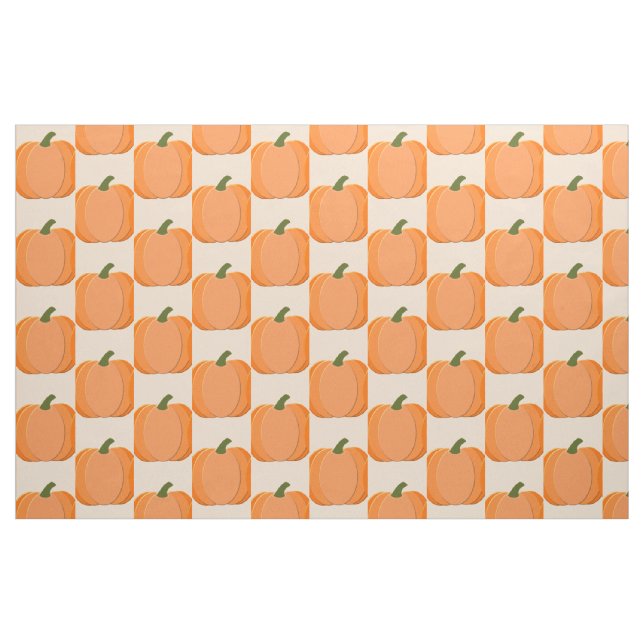 Cute Orange Kön Neutral Pumpkin-Anpassningsbar Tyg (Fat Quarter)