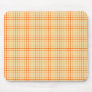 Cute orange litet rutnät mönster på beige musmatta