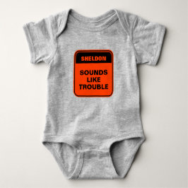 Cute orange ljud som personlig baby t shirt