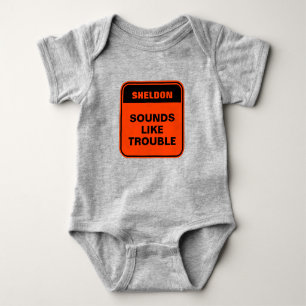 Cute orange ljud som personlig baby t shirt