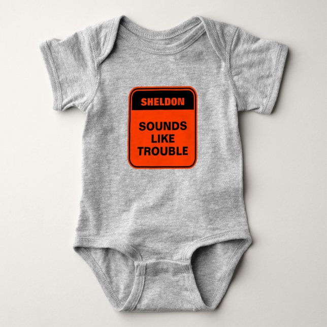 Cute orange ljud som personlig baby t shirt (Framsida)