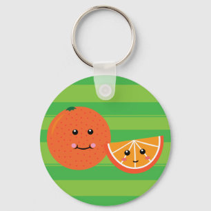Cute Orange Nyckelring