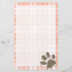 Cute Orange Play; Rolig hund Brevpapper