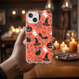 Cute Orange Pumpkin Ghost Halloween Mönster