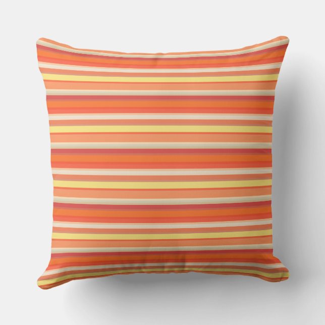 Cute orange Red rand Kudde (Baksida)