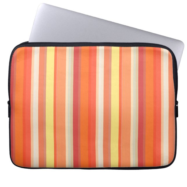 Cute orange Red rand Laptop Fodral (Framsidan)