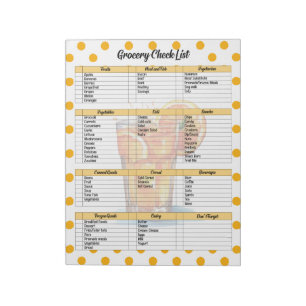 Cute Orange Sherbet Livsmedel List Anteckningsblock