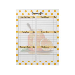 Cute Orange Sherbet Livsmedel List Anteckningsblock