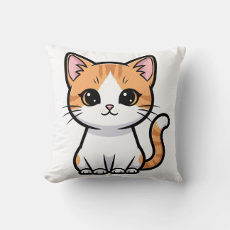 Cute Orange Tabby Cat Kudde
