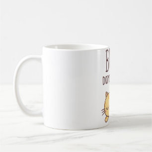 Cute Orange Tabby katt är upptagen och gör ingenti Kaffemugg