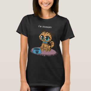 Cute Orange Tabby katt Black T Shirt
