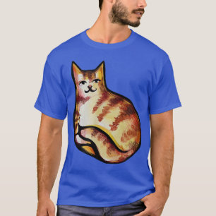 Cute Orange Tabby Kattunge Art Roligt cat mamma T Shirt