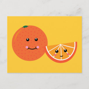 Cute Orange Vykort
