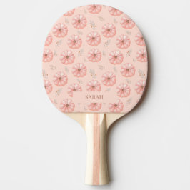 Cute Orange Watercolor Pumpkin Fall Pingisracket