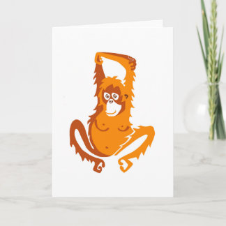 Cute ORANGUTAN - Conservation - Wildlife -Ape Kort
