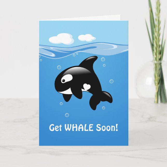 Cute Orca Get WHALE (Nå) snart Kort (Framsida)