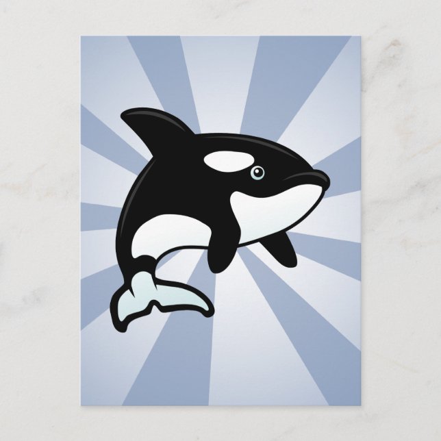 Cute Orca / Killer Whale Vykort (Framsida)