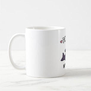 Cute Orca Pandas of Sea Doodle Funny Kaffemugg