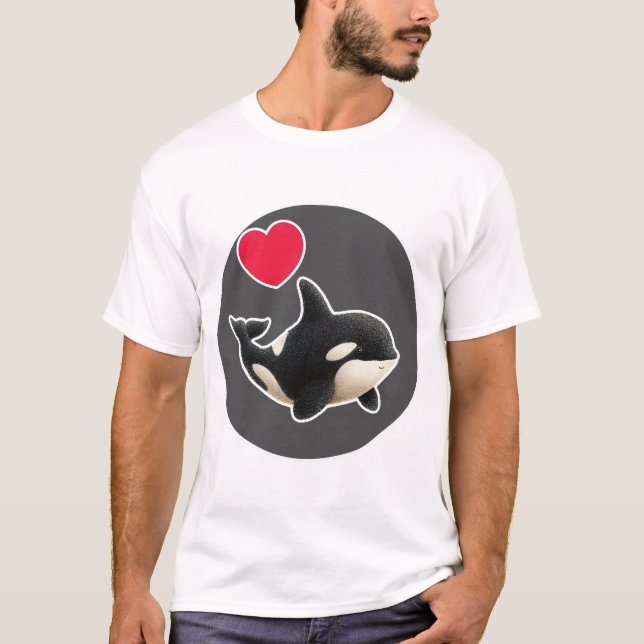 Cute Orca T Shirt (Framsida)